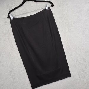 CAbi Skirt Womens 4 Black Pencil Straight Ponte Capsule‎ Minimalist Preppy Work